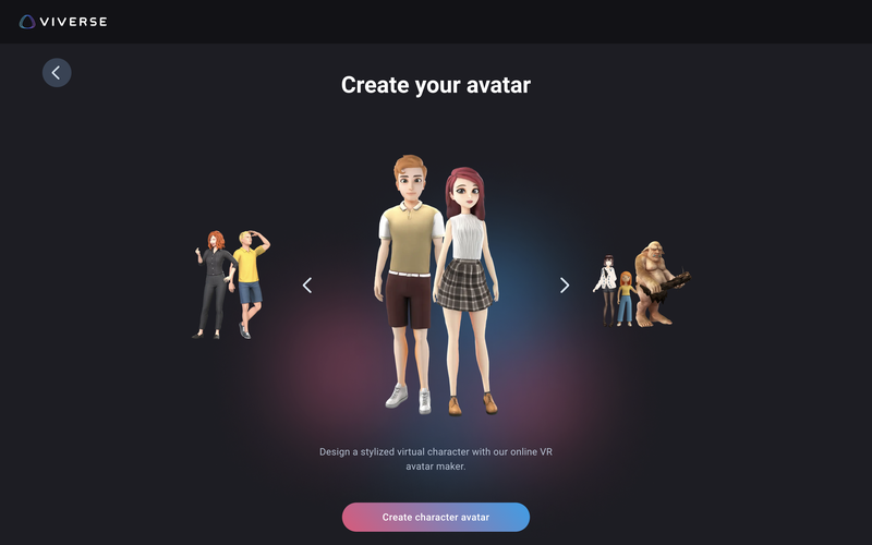 Avatar is the official metaverse avatar creator in VIVERSE