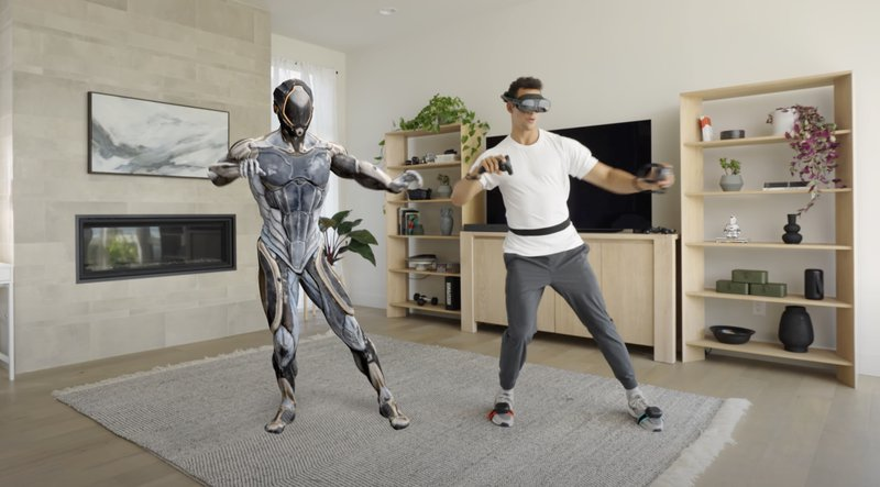 Image highlighting the convenience of learning breakdancing in VR with VIVE Ultimate Trackers in various locations.