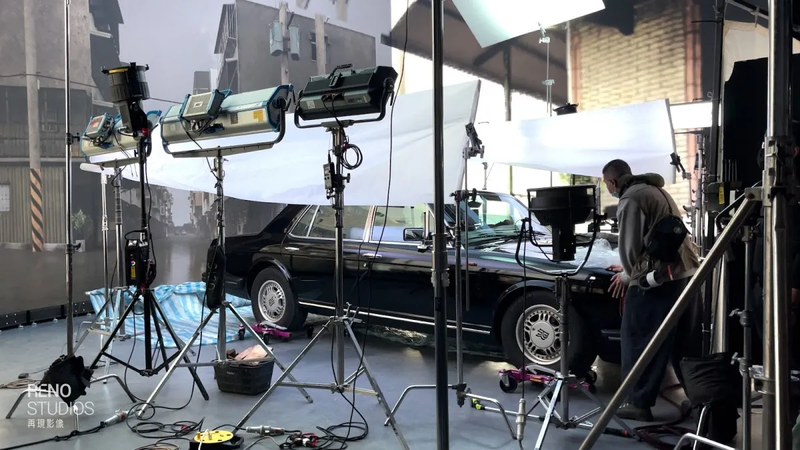 Old Fox - behind the scenes of the virtual studio car filming