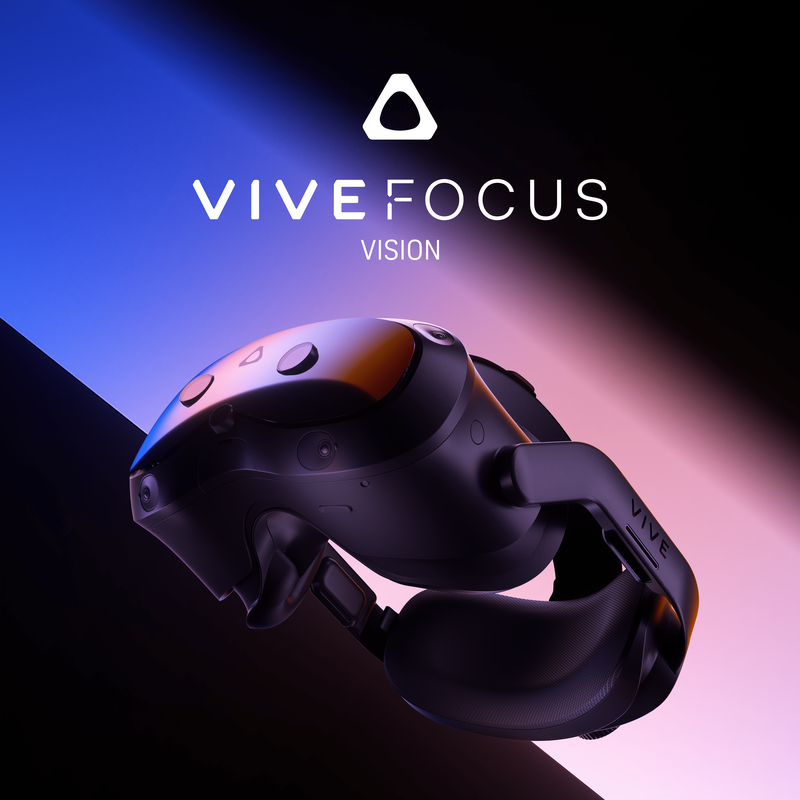 VIVE Focus Vision, the hybrid standalone mixed reality and PC VR headset with integrated eye tracking by HTC VIVE.