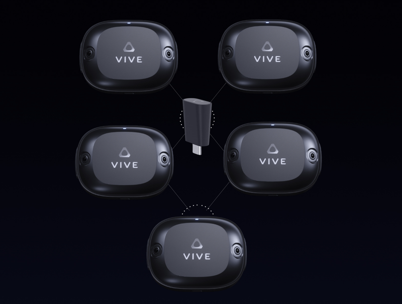 VIVE Wireless Dongle from HTC VIVE that supports the VIVE Ultimate Tracker with tracking for VR headsets
