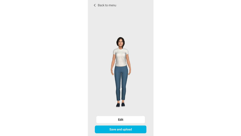 VR avatar resembling a woman created in the VIVE Avatar Creator app