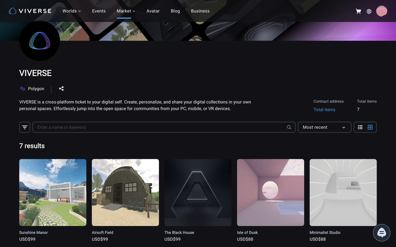 Worlds in VIVERSE are just one example of metaverse real estate