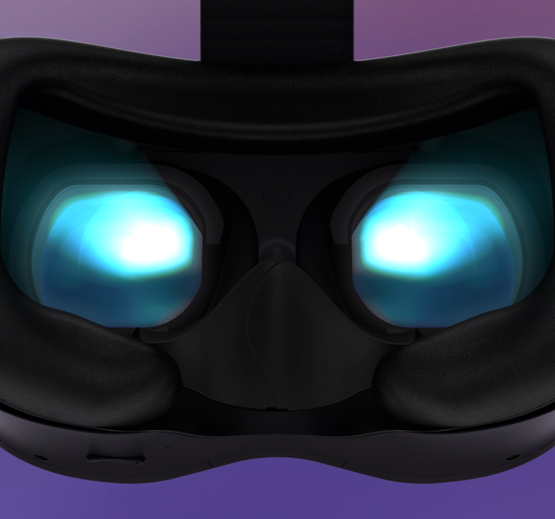 Auto IPD representation on a VR headset